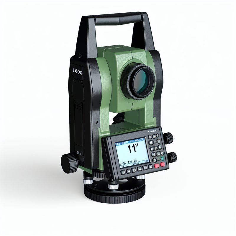 Total Station Accessories Connecting Cable with Tribrach Leveling Accuracy ±0.5mm and Multi-coated Prism for Enhanced Reflectivity